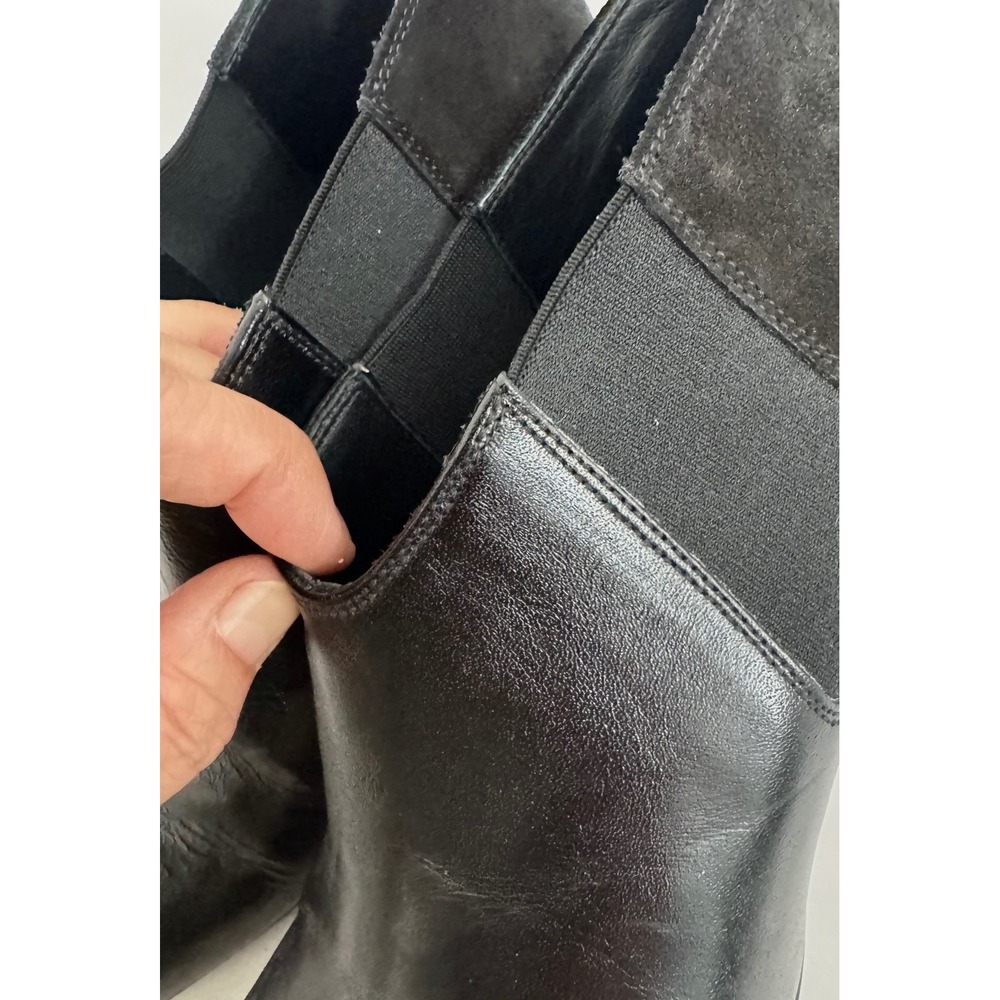 Rag & Bone beha chealsea‎ Boots sz 7 Black Leather Pointed Toe Stiletto - Picture 6 of 6